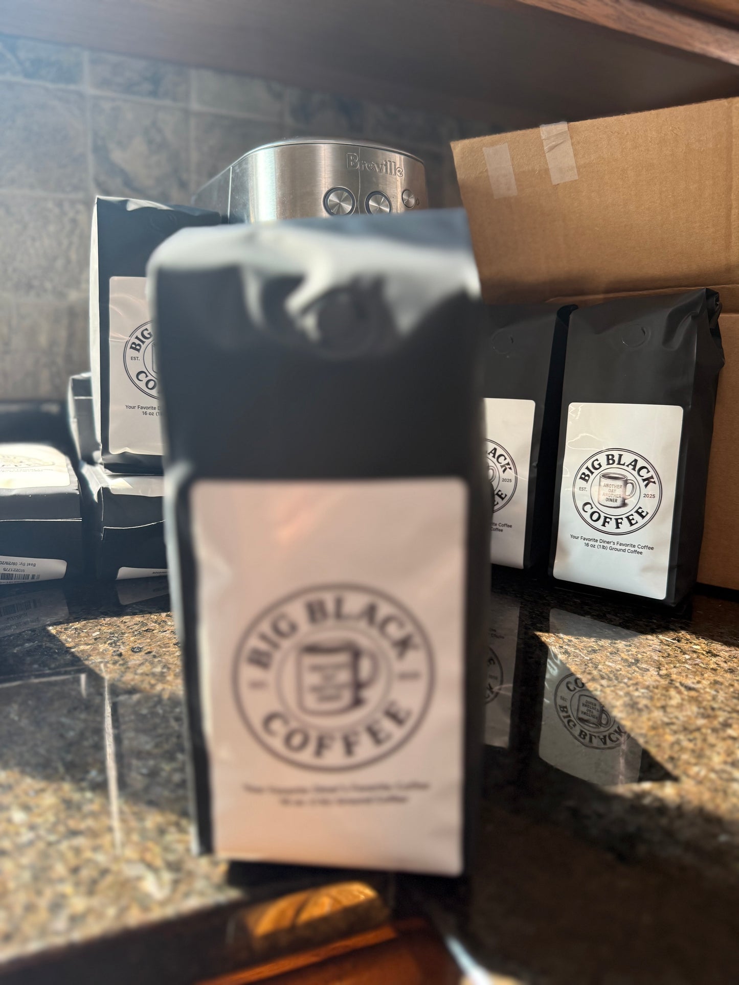 Big Black Coffee-16 oz Ground Coffee