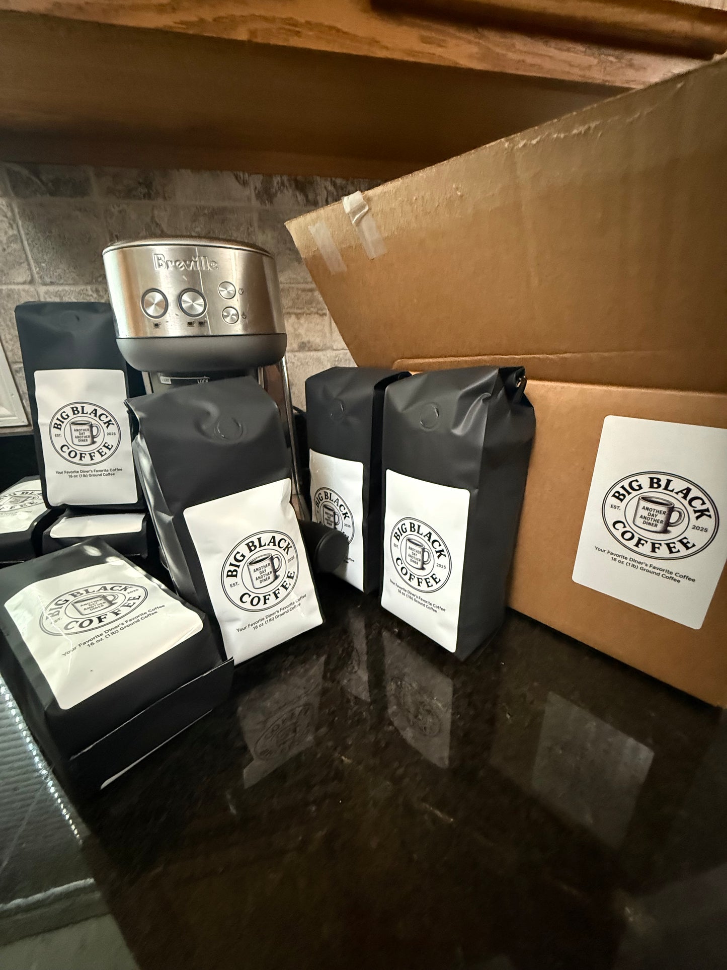 Big Black Coffee-16 oz Ground Coffee