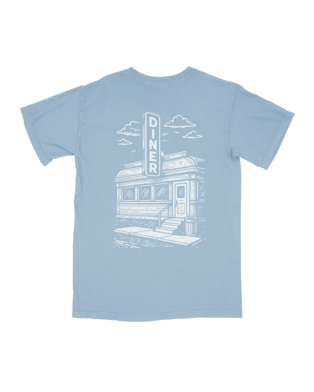 The ADAD Tee | Ice Blue – Another Day Another Diner